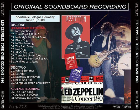 LED ZEPPELIN / TOUR OVER COLOGNE 【2CD】