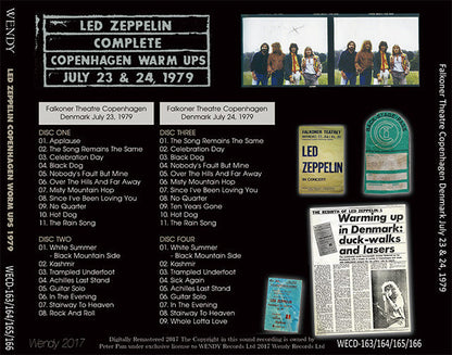 LED ZEPPELIN / COMPLETE COPENHAGEN WARM UPS 1979 【4CD】