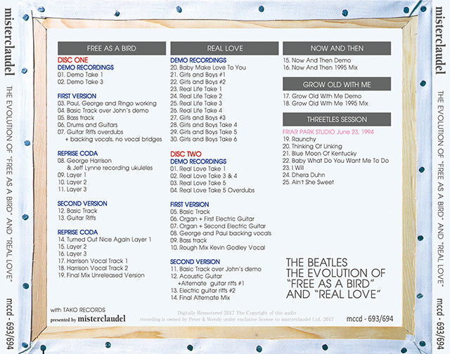 THE BEATLES / THE EVOLUTION OF "FREE AS A BIRD" and "REAL LOVE" 【2CD】