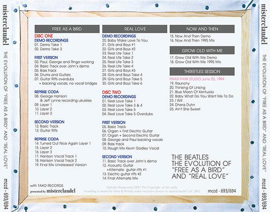 THE BEATLES / THE EVOLUTION OF "FREE AS A BIRD" and "REAL LOVE" 【2CD】