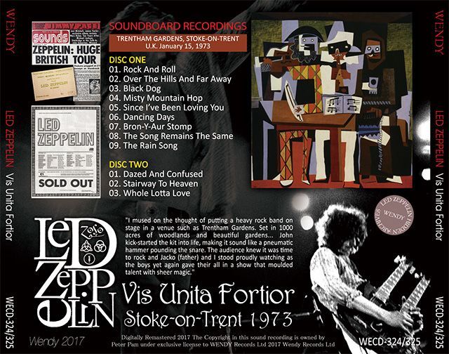 LED ZEPPELIN / VIS UNITA FORTIOR stoke-on-trent 1973 【2CD】