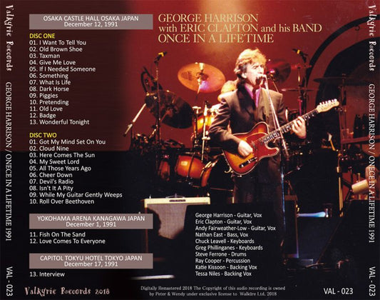 GEORGE HARRISON / ONCE IN A LIFETIME 1991 【2CD】