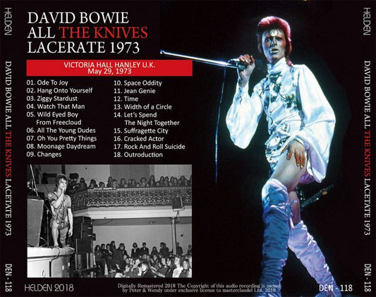 DAVID BOWIE / ALL THE KNIVES LACERATE 1973 【1CD】