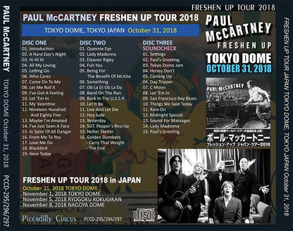 PAUL McCARTNEY / FRESHEN UP TOKYO DOME October 31, 2018 【3CD】