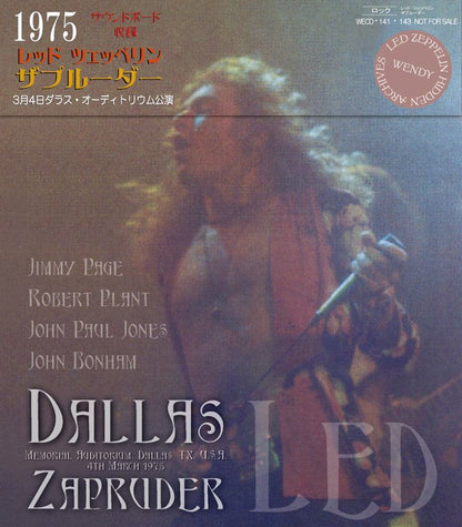 LED ZEPPELIN / ZAPRUDER 【3CD】March 4, 1975, Dallas SOUNDBOARD