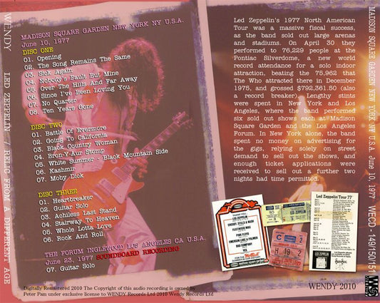 LED ZEPPELIN / RELIC FROM A DIFFERENT AGE 【3CD】