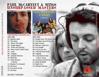 PAUL McCARTNEY / WINGS UNSURPASSED MASTERS 【2CD】