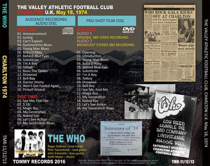 THE WHO / CHARLTON 1974 【2CD+DVD】