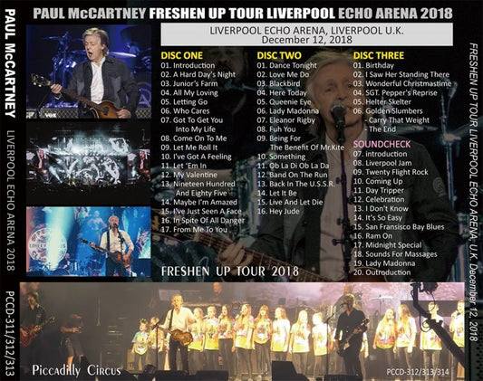 PAUL McCARTNEY / FRESHEN UP LIVERPOOL ECHO ARENA 2018 【3CD】