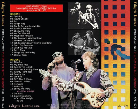 PAUL McCARTNEY / THE NEW PERFECT HARMONY 1989 【2CD】