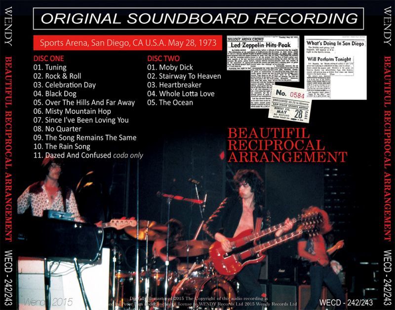 LED ZEPPELIN / BEAUTIFUL RECIPROCAL ARRANGEMENT 【2CD】