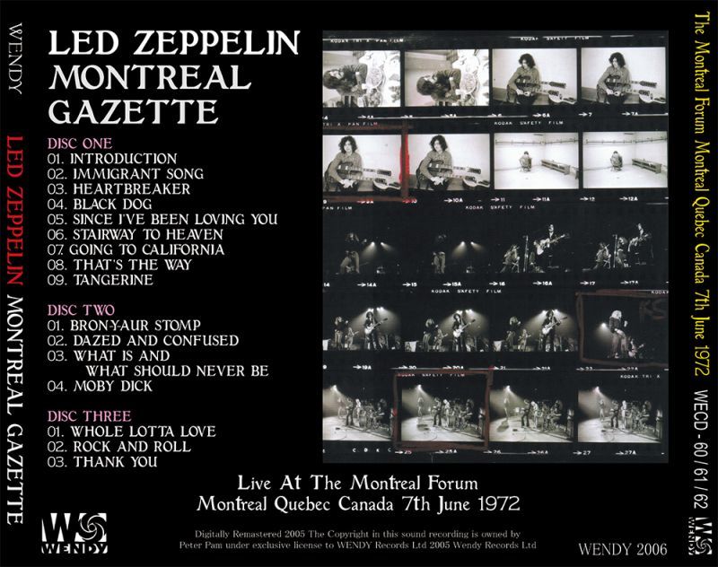 LED ZEPPELIN / MONTREAL GAZETTE 【3CD】