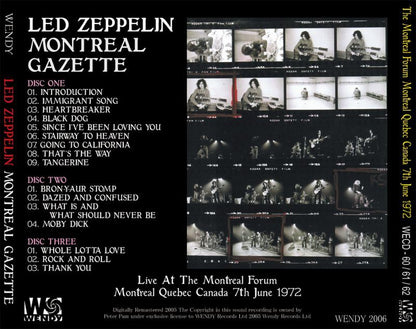 LED ZEPPELIN / MONTREAL GAZETTE 【3CD】
