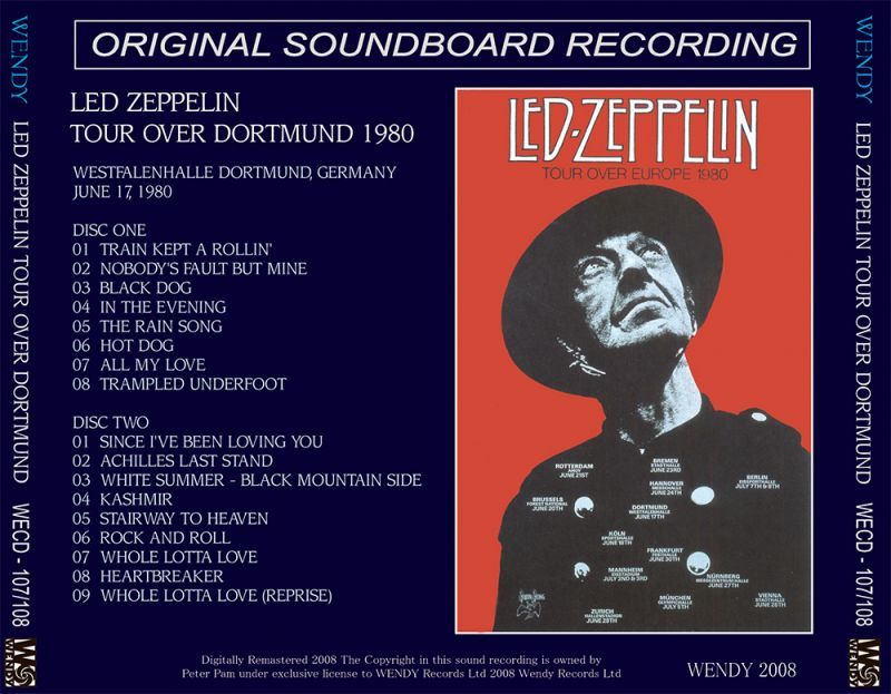 LED ZEPPELIN / TOUR OVER DORTMUND 【2CD】
