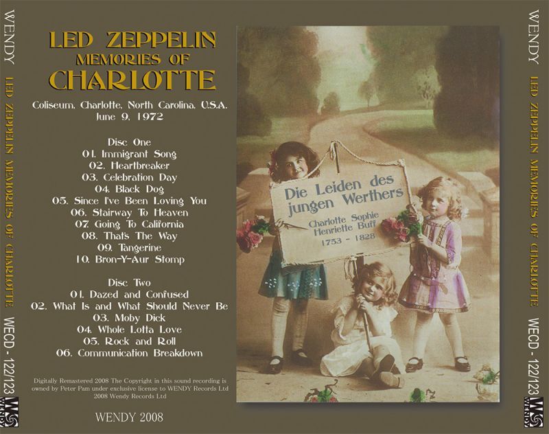 LED ZEPPELIN / MEMORIES OF CHARLOTTE 【2CD】