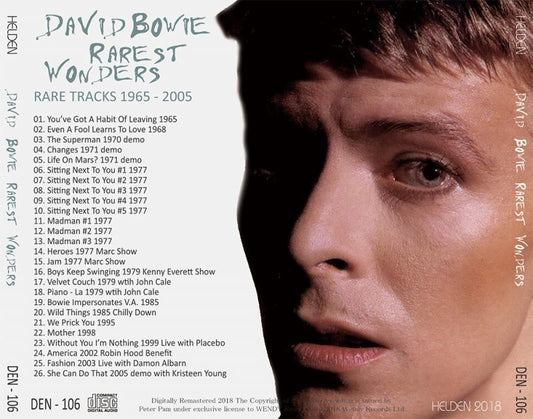 DAVID BOWIE / RAREST WONDERS 1CD