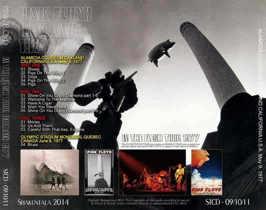 PINK FLOYD 1977 OAKLAND 3CD Factory Press Picture Disc