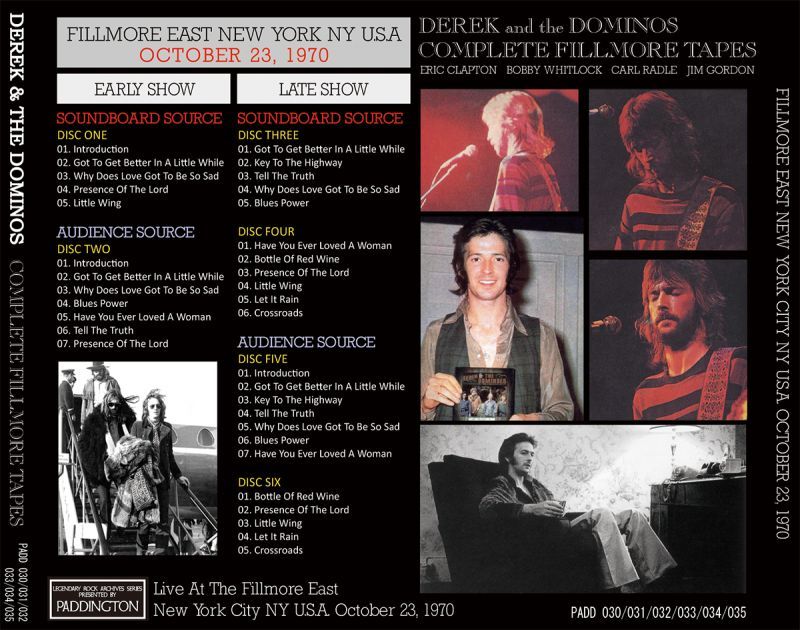 DEREK & THE DOMINOS / COMPLETE FILLMORE TAPES 【10CD】