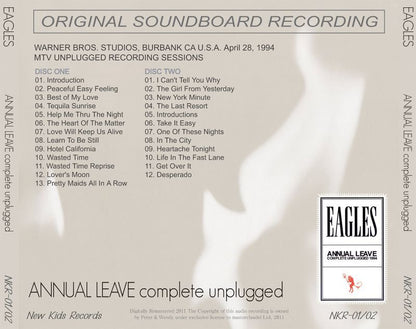 EAGLES / ANNUAL LEAVE complete unplugged 【2CD】