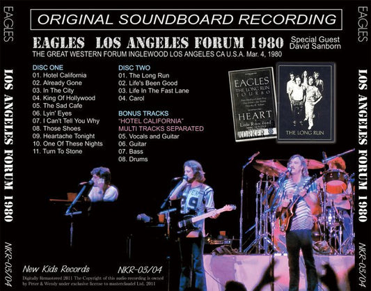 EAGLES / LOS ANGELES FORUM 1980 【2CD】