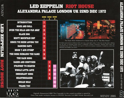 LED ZEPPELIN / RIOT HOUSE 【3CD】
