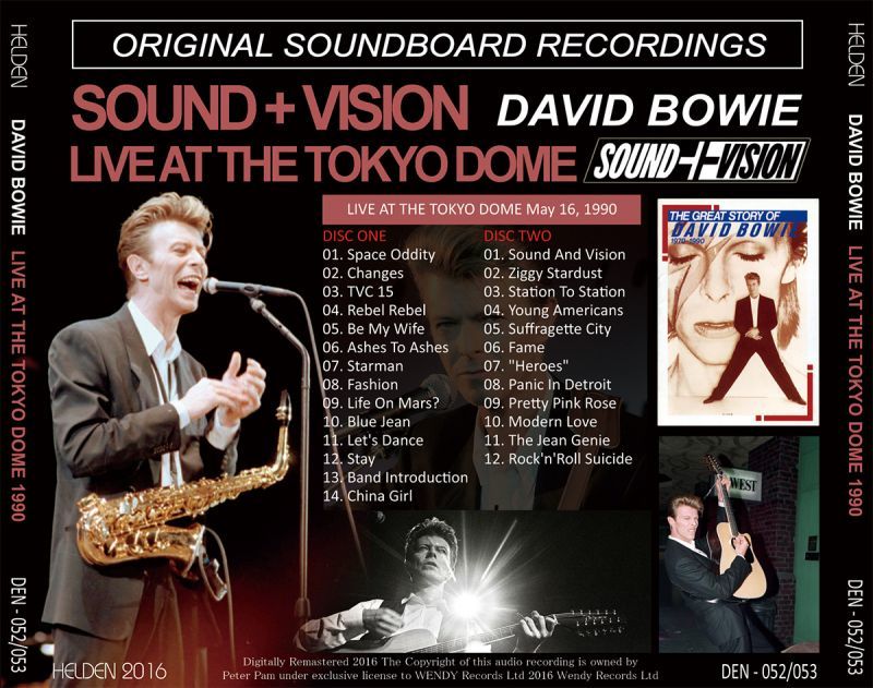 DAVID BOWIE / LIVE AT THE TOKYO DOME 1990 【2CD】
