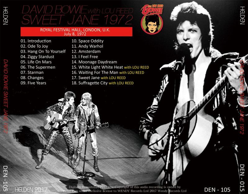 DAVID BOWIE / SWEET JANE 1972 【CD】