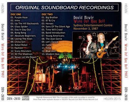 DAVID BOWIE / WORN OUT RAG DOLL 1987 【2CD】