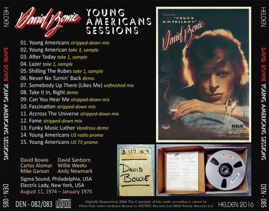 DAVID BOWIE / YOUNG AMERICANS SESSIONS 【1CD】