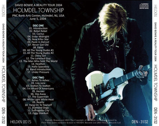 DAVID BOWIE / HOLMDEL TOWNSHIP 【2CD】