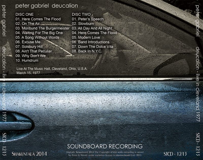 PETER GABRIEL / DEUCALION 【2CD】