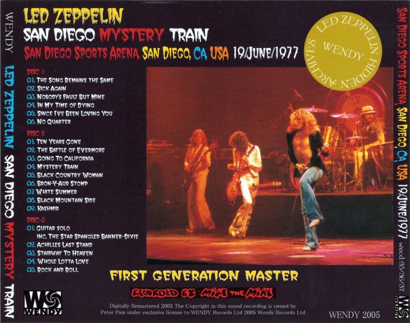 LED ZEPPELIN / SAN DIEGO MYSTERY TRAIN 【3CD】