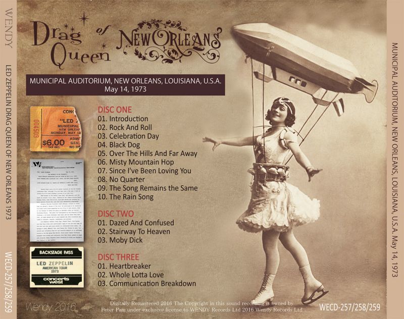 LED ZEPPELIN / DRAG QUEEN OF NEW ORLEANS 【3CD】