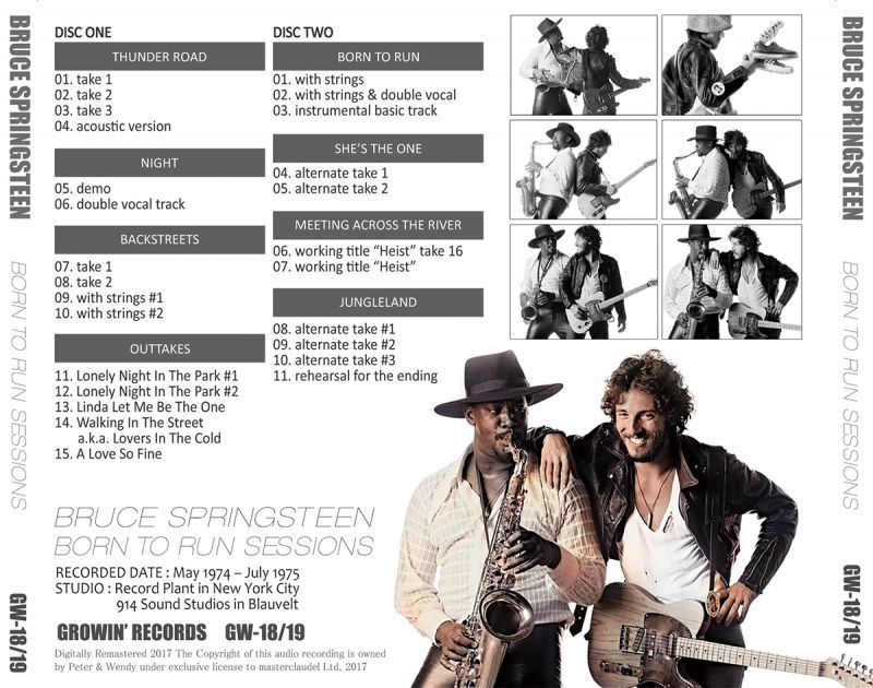 BRUCE SPRINGSTEEN / BORN TO RUN SESSIONS 【2CD】 – WORLD MUSIC LOVER