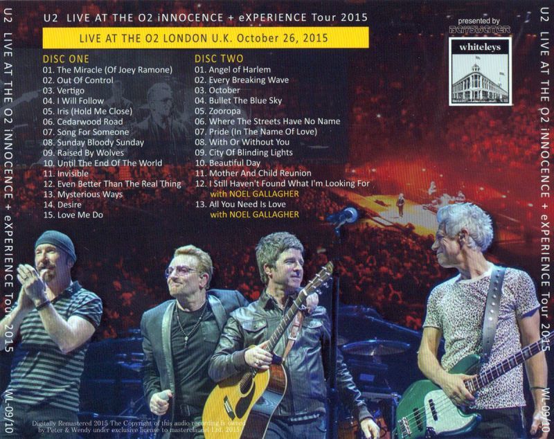 U2 / LIVE AT THE O2 2015 【2CD】