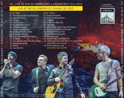 U2 / LIVE AT THE O2 2015 【2CD】