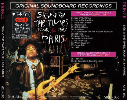 PRINCE / SIGN OF THE TIMES 1987 PARIS 【1CD】
