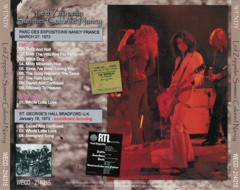 LED ZEPPELIN / SUMMER COLORED NANCY 【2CD】