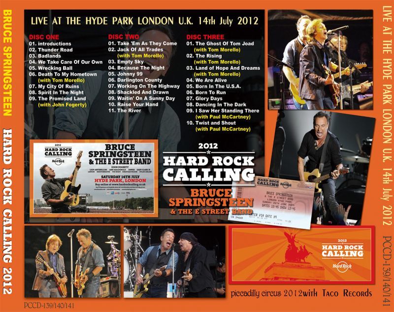 BRUCE SPRINGSTEEN / HARD ROCK CALLING 2012 【3CD】Paul McCartney