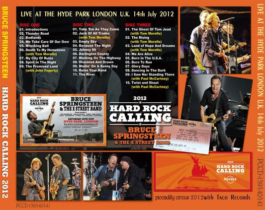 BRUCE SPRINGSTEEN / HARD ROCK CALLING 2012 【3CD】Paul McCartney