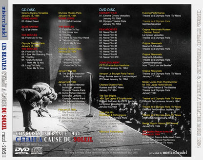 THE BEATLES / C'ETAIT A CAUSE DU SOLEIL (FRANCE 1964) 【CD+DVD】