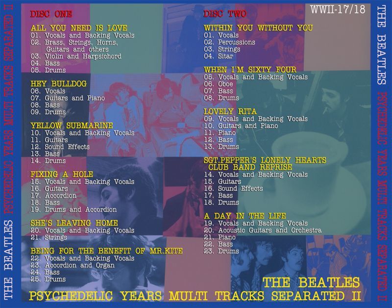 THE BEATLES / PSYCHEDELIC YEARS MULTI TRACKS SEPARATED II 【2CD】
