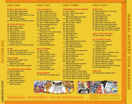 THE BEATLES / MAGICAL MYSTERY TOUR SESSIONS 【4CD】