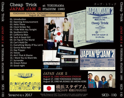 CHEAP TRICK / JAPAN JAM 2 at YOKOHAMA STADIUM 1980 【1CD】