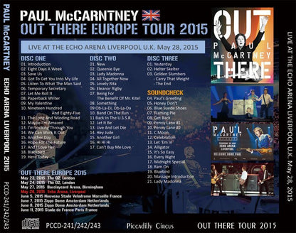 PAUL McCARTNEY / OUT THERE EUROPE ECHO ARENA LIVERPOOL 【3CD】