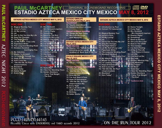 PAUL McCARTNEY / AZTEC NIGHT 2012 【3CD+DVD】