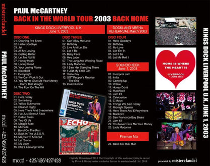 PAUL McCARTNEY / KINGS DOCK LIVERPOOL 2003 【4CD】