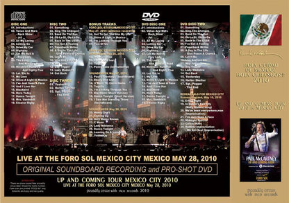 PAUL McCARTNEY / HOLA CUIDAD DE MEXICO!, HOLA CHILANGOS!!! 【3CD+2DVD】