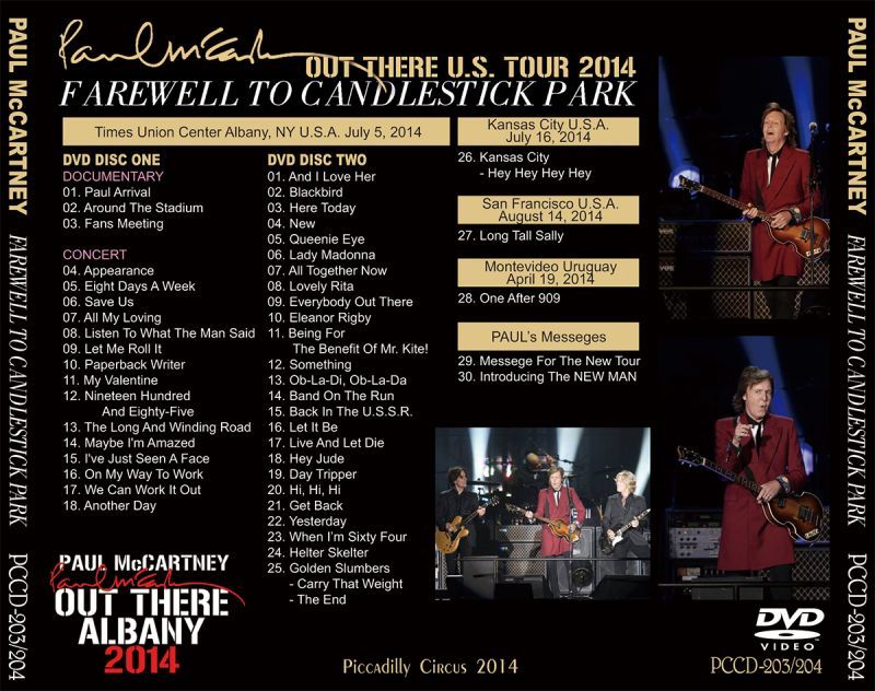 PAUL McCARTNEY / FAREWELL TO CANDLESTICK PARK 【3CD+2DVD】
