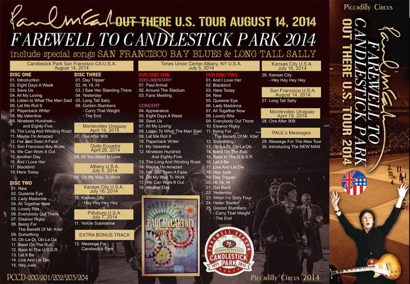 PAUL McCARTNEY / FAREWELL TO CANDLESTICK PARK 【3CD+2DVD】